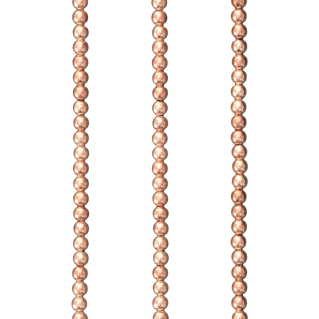 Rose Gold Copper Small Round Beads, 3mm by Bead Landing™